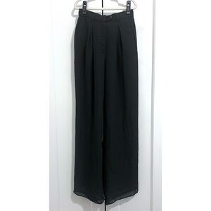 Vintage Giorgio Armani Pinstripe Trousers in Dark Grey / White - Size 4